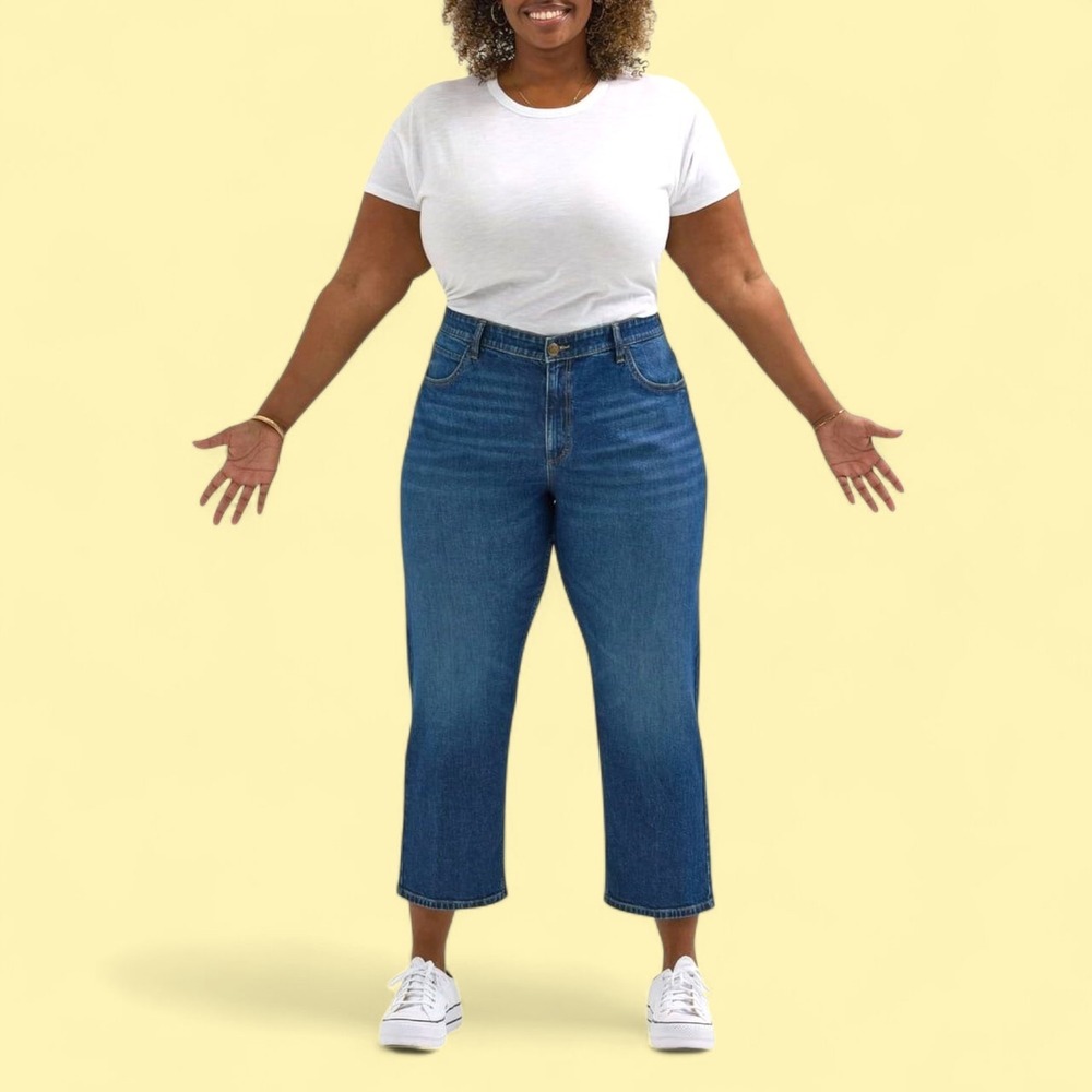 Lee Heritage 22W Plus Size Jeans Women's Classic Straight Mid Rise Stretch Denim
